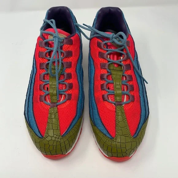 Nike Air Max 95 Premium By You Custom Womens Size 10 DH1570-991 Croc Reptile - Picture 2 of 9